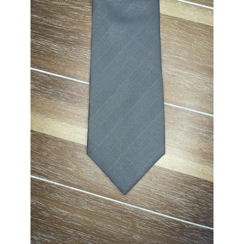 Puritan Brown Geometric Mens Tie Designer Gold